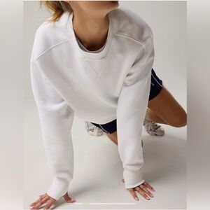AERIE NWT white women’s Cloud Fleece Sweater
